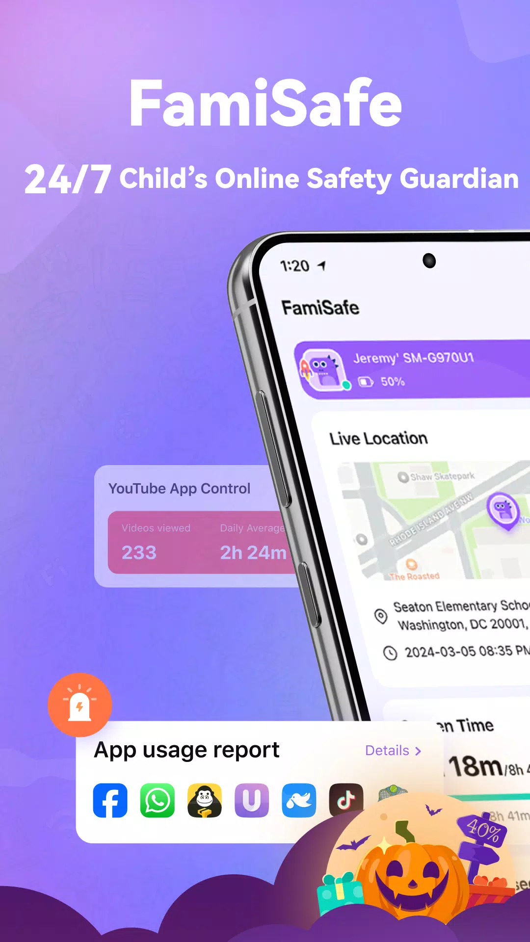 Parental Control App- FamiSafe Ekran Görüntüsü 0