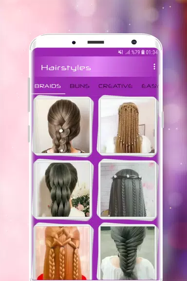 Hairstyles Step by Step Videos 스크린샷 0