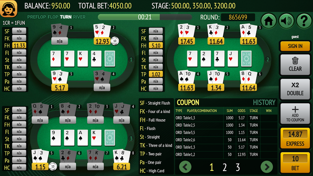 Bet on Poker Schermafbeelding 2