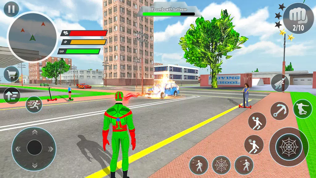 Police Robot Rope Hero Game 3d 스크린샷 1