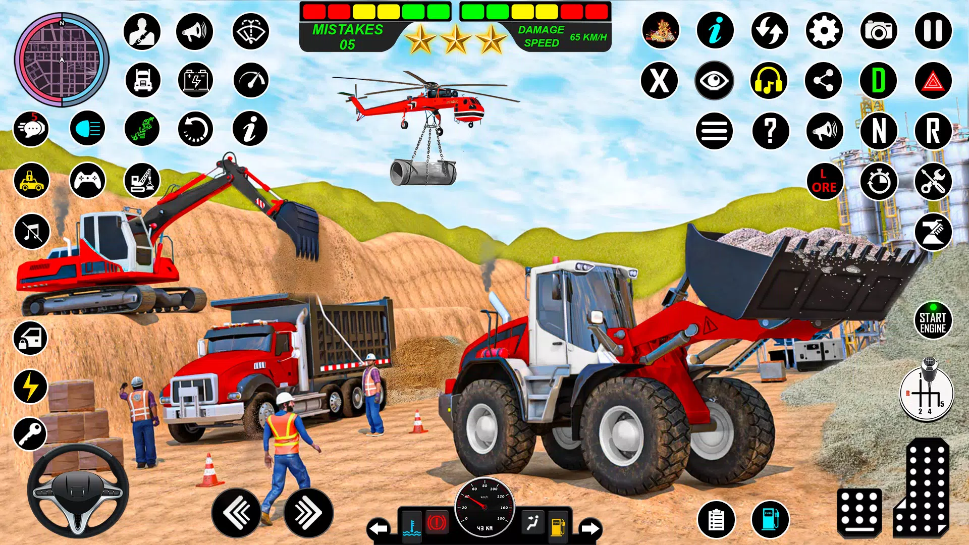 Snow Excavator Simulator Game Tangkapan skrin 2