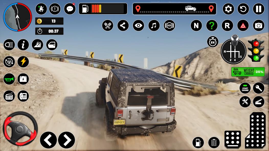 Offroad Jeep Driving & Parking Mod Скриншот 1