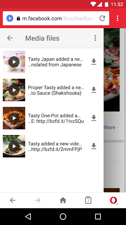 Opera Mini mobile web browser Screenshot 2