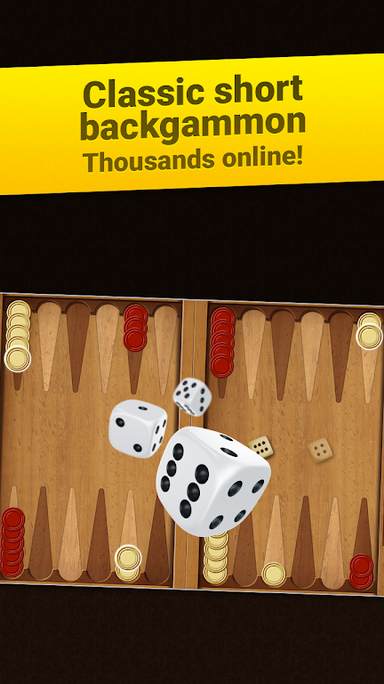 Backgammon Short Arena: Play online backgammon! Zrzut ekranu 0