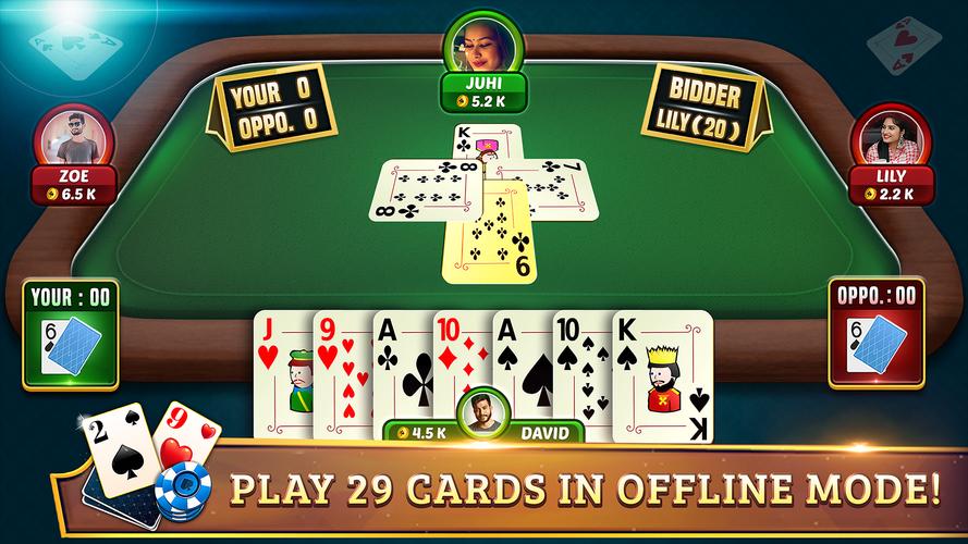 29 Card Game Plus Tangkapan skrin 0