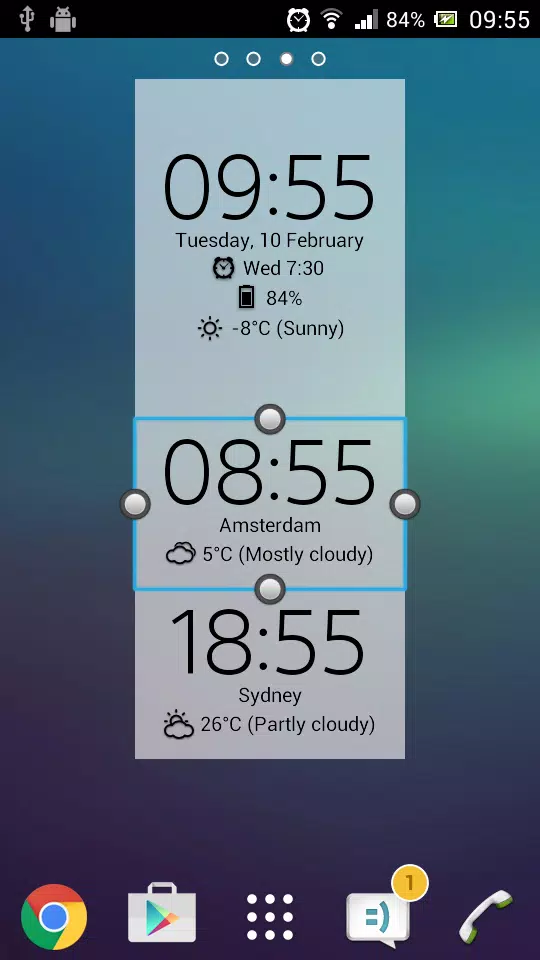 Digital Clock & Weather Widget Ekran Görüntüsü 3