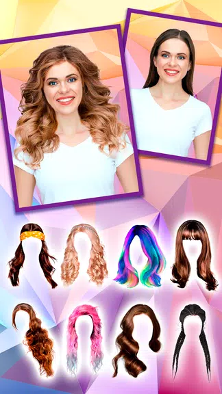 Woman Hairstyle Photo Editor应用截图第2张