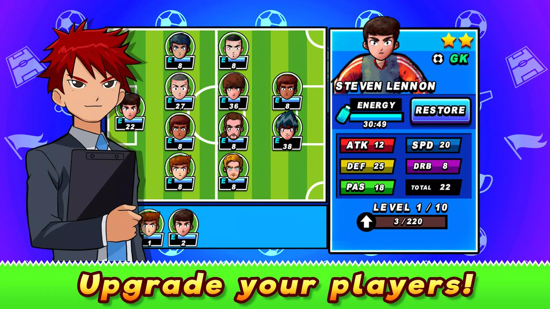 Soccer Heroes RPG ภาพหน้าจอ 1