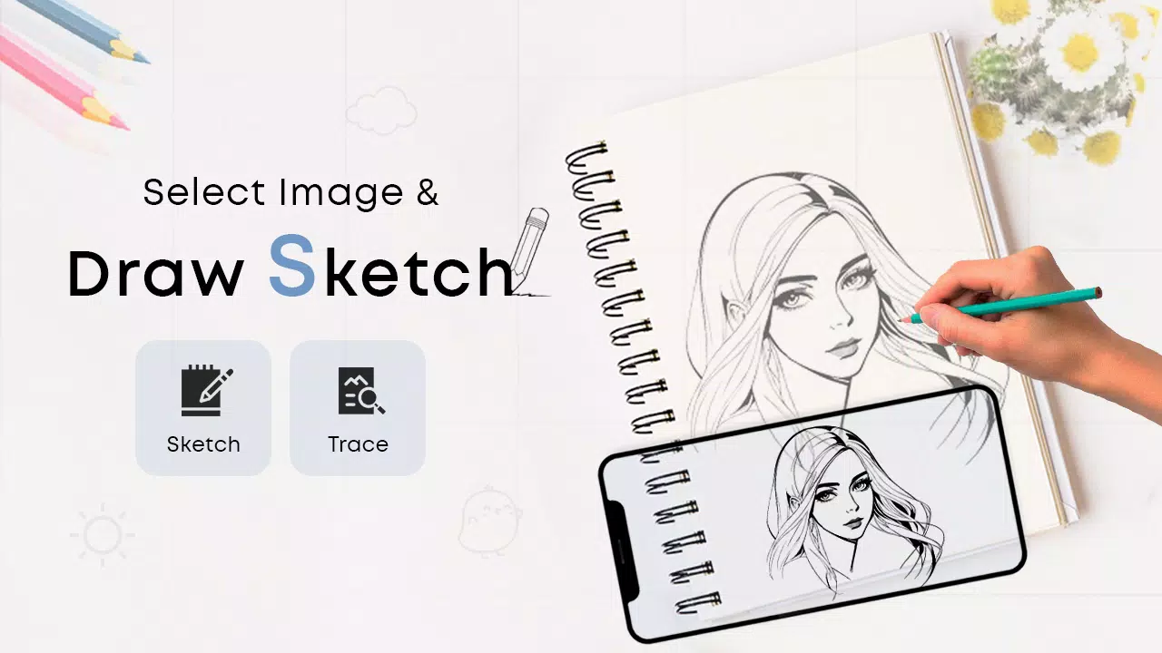 Draw Sketch & Trace Ekran Görüntüsü 1