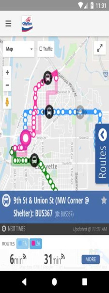 MyCityBus Screenshot 2