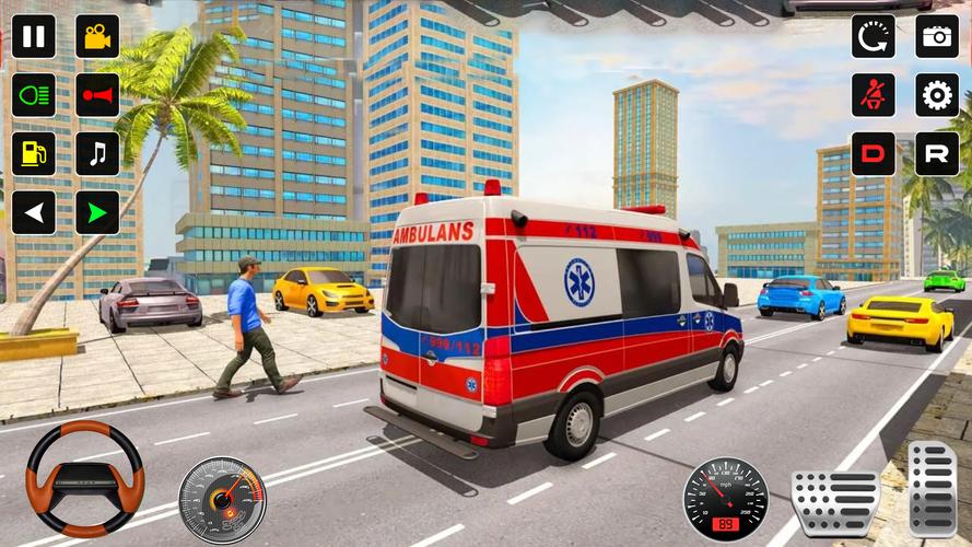 Police Rescue Ambulance Games Скриншот 2