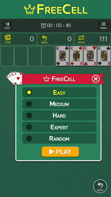FreeCell - Classic Card Game Ảnh chụp màn hình 1
