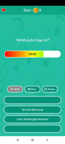 Game Tebak Lagu スクリーンショット 2