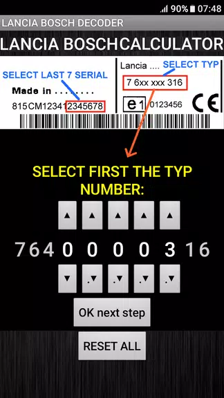 Schermata Bosch Lancia Radio Code Decode 0