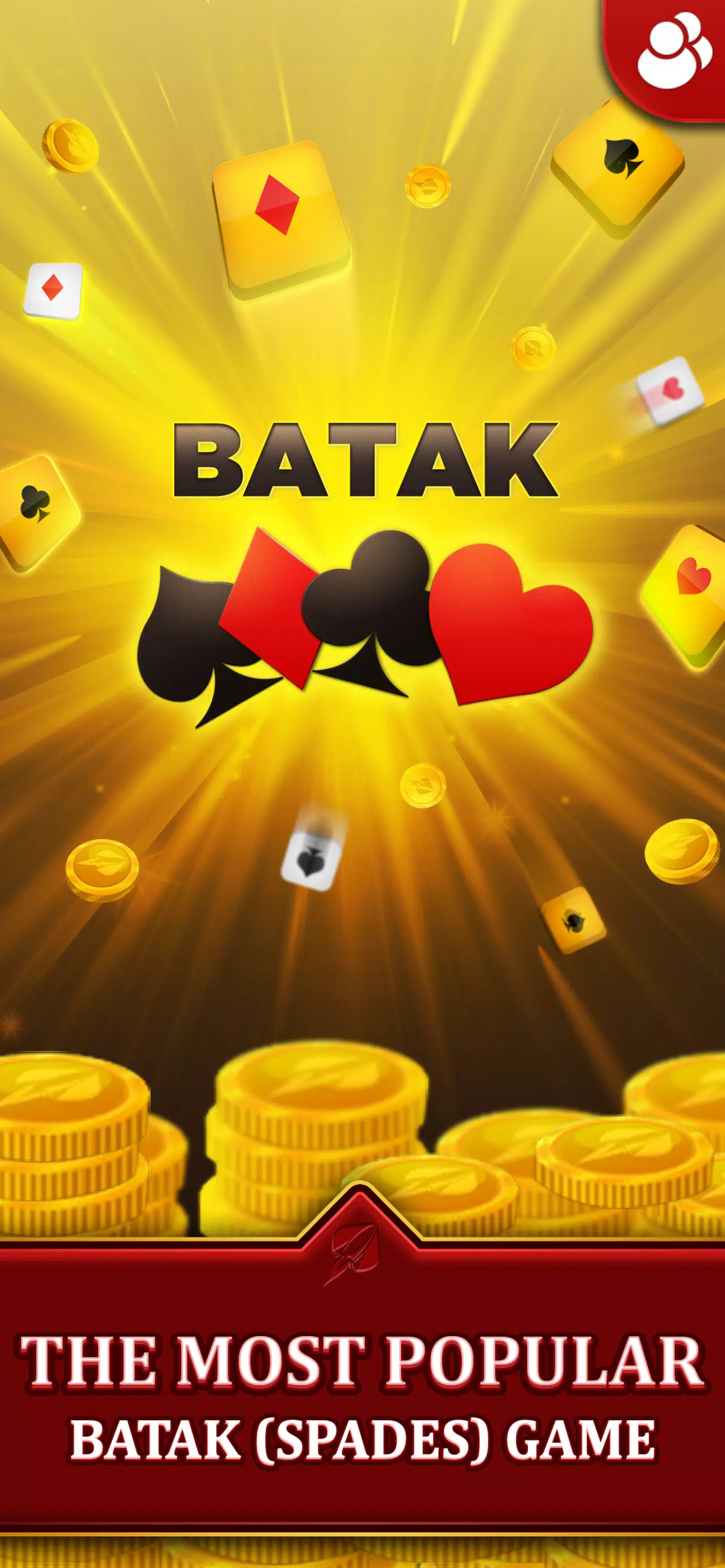 Spades - Batak Online HD Captura de pantalla 0