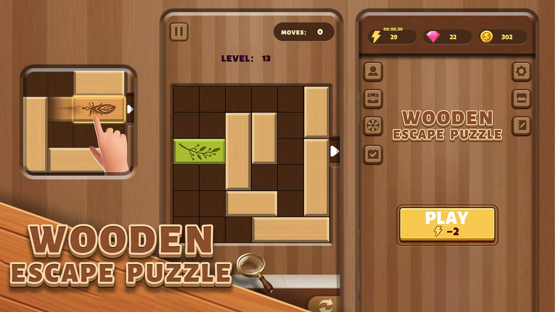 Wooden Escape Puzzle Zrzut ekranu 0