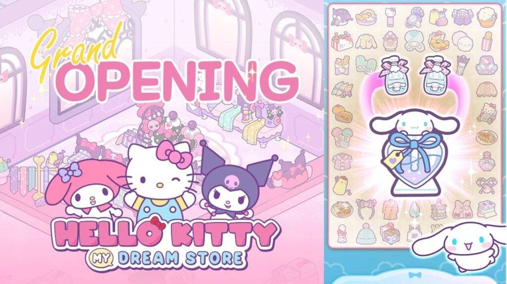 Samenvoegen met Sanrio -personages in nieuw spel Hello Kitty My Dream Store