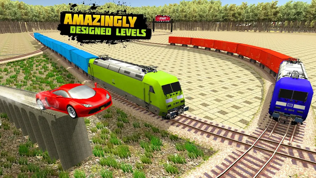 Train Racing 3d- Bus Vs Train Tangkapan skrin 2