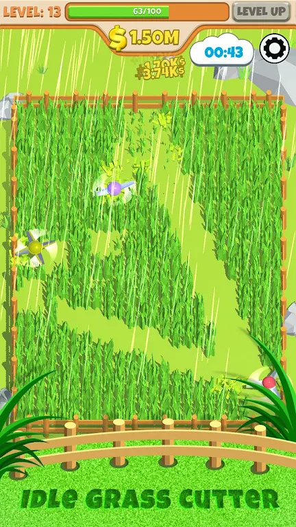 Idle Grass Cutter Mod Ekran Görüntüsü 2