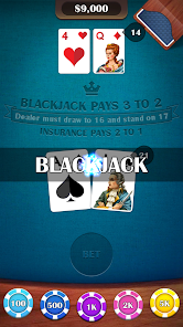 Casino BlackJack 21 Card Game स्क्रीनशॉट 2