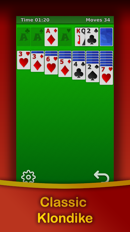 Klondike Solitaire - Free スクリーンショット 1
