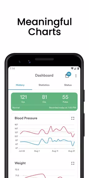 AVAX Blood Pressure Diary Captura de pantalla 0