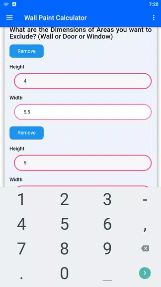 Wall Paint Calculator Captura de pantalla 3