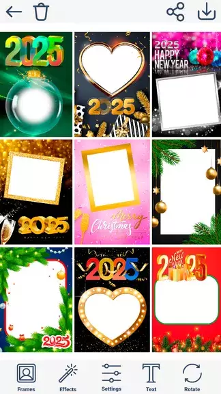 Christmas Photo Frames & Cards Ekran Görüntüsü 1