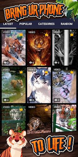 tiger background ภาพหน้าจอ 1