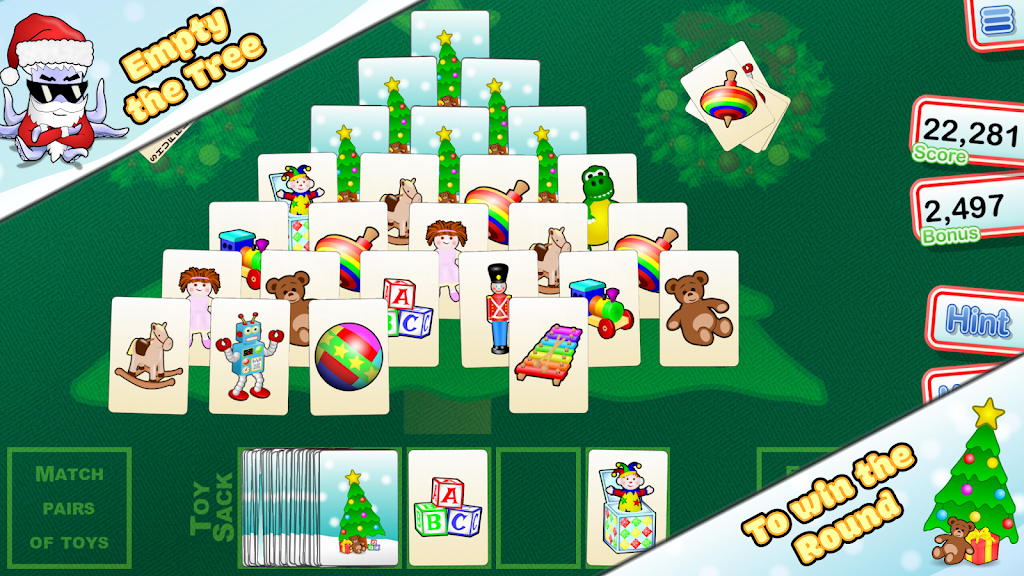 Christmas Tree Solitaire Ekran Görüntüsü 2