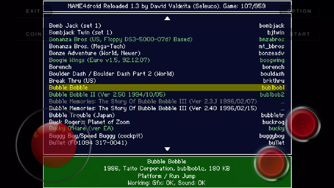 MAME4droid (0.139u1) Ekran Görüntüsü 0