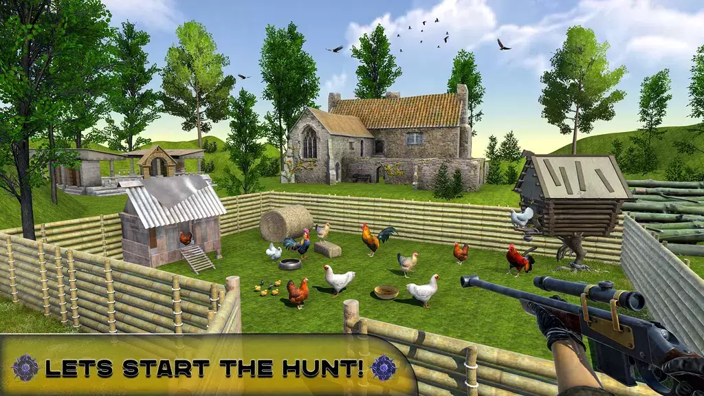 Chicken Hunting Challenge Game 螢幕截圖 0