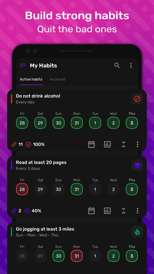 HabitNow Daily Routine Planner 螢幕截圖 1