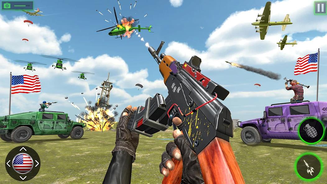 Gun Games Offline Fps Shooting Mod ภาพหน้าจอ 1