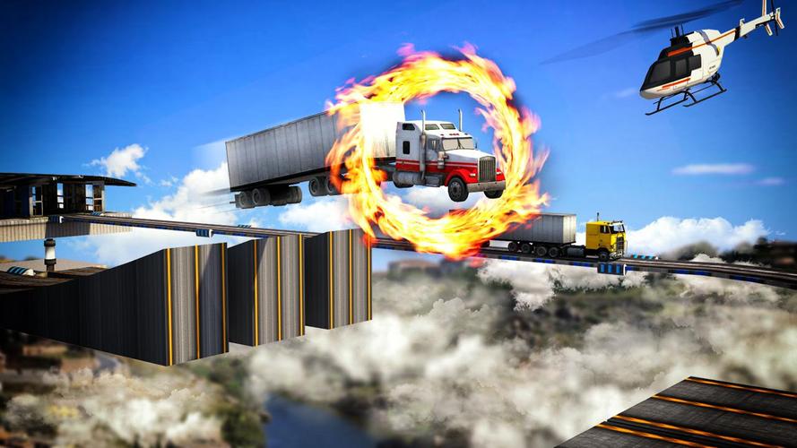 Impossible 18 Wheeler Truck Dr スクリーンショット 2