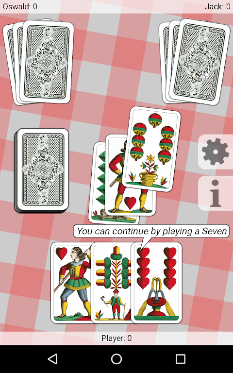 Seven - Card Game Ekran Görüntüsü 1