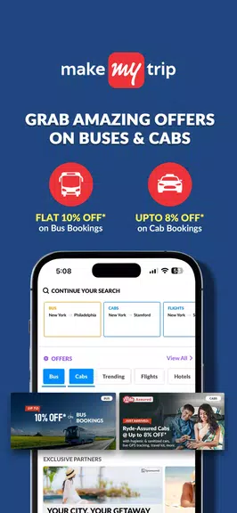 MakeMyTrip Hotels, Flight, Bus Screenshot 2