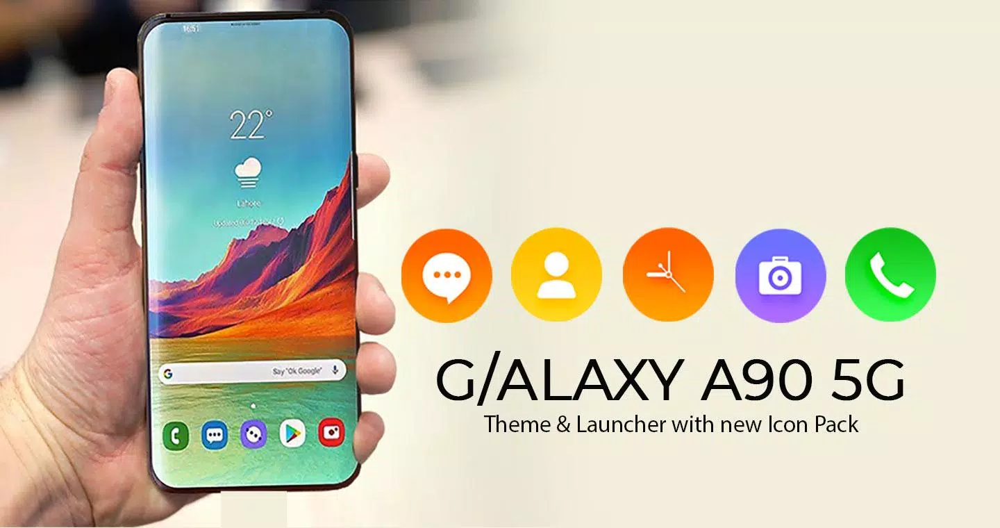 Samsung Galaxy A90 5G Launcher स्क्रीनशॉट 1