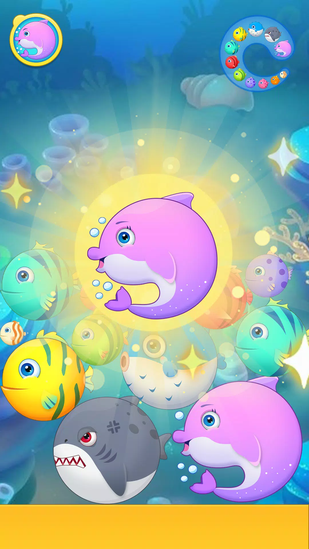 Sea Animals - Merge Game 螢幕截圖 2