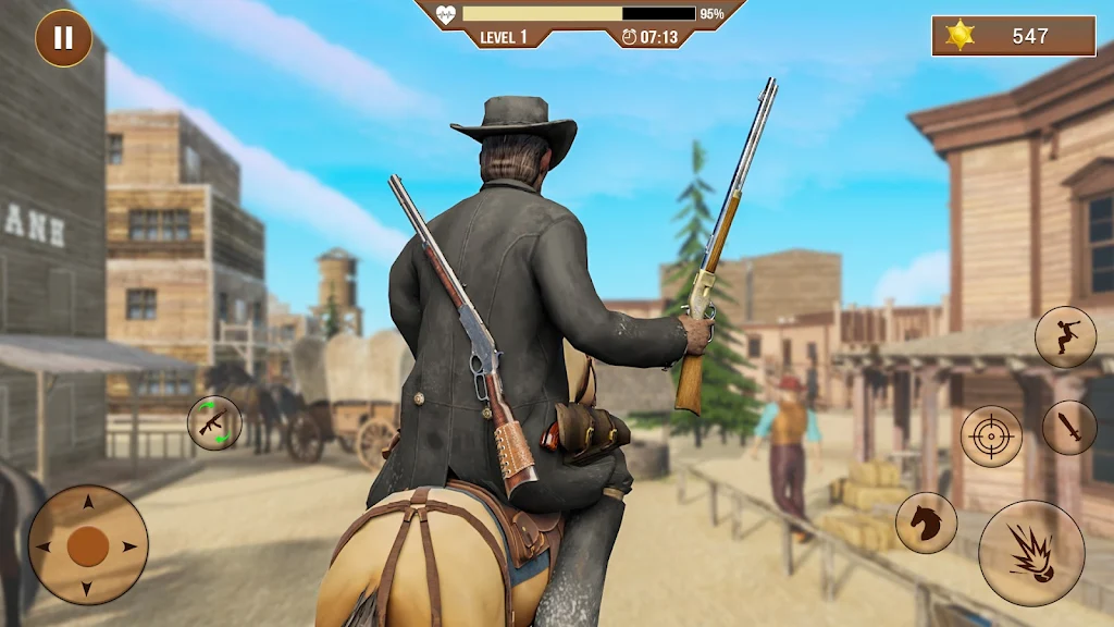 West Cowboy Shooting Games 3D Screenshot 0