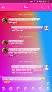 SMS Messages Glass Gradient Скриншот 2