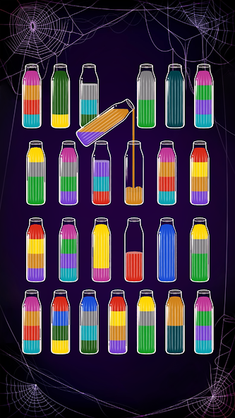 Soda Sort: Water Color Puzzle Mod Schermafbeelding 1