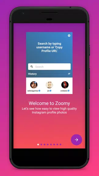 Zoomy for Instagram - Big HD profile photo picture 螢幕截圖 0