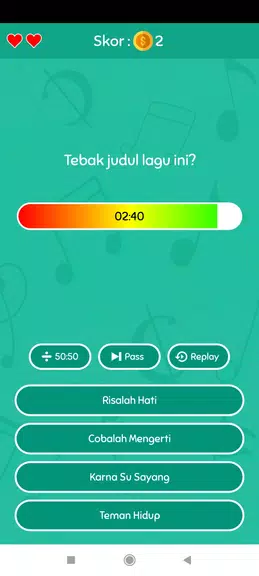 Game Tebak Lagu スクリーンショット 1