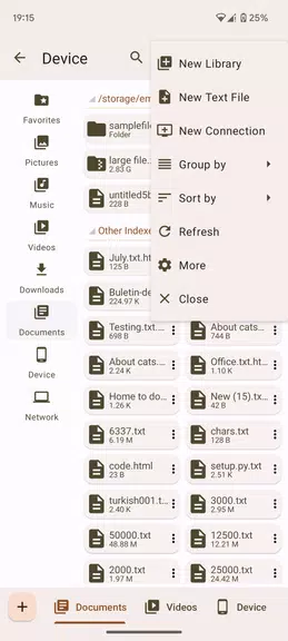 Oojao Files Manager Captura de pantalla 2