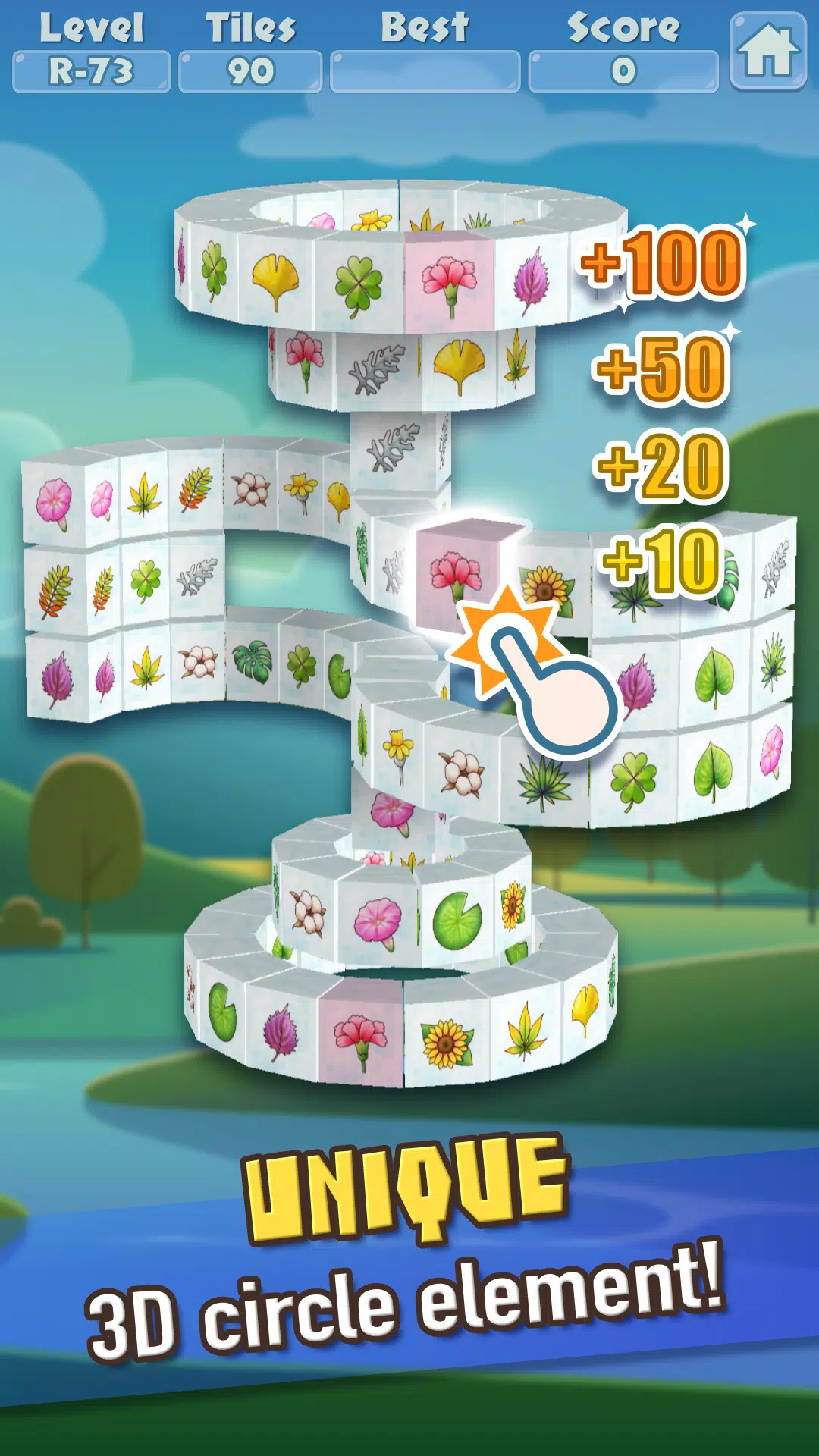 3D Mahjong Triple Tile Match Screenshot 1