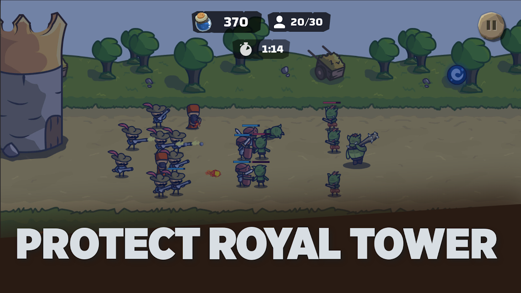 Tower Royale: Stick War Online ภาพหน้าจอ 1