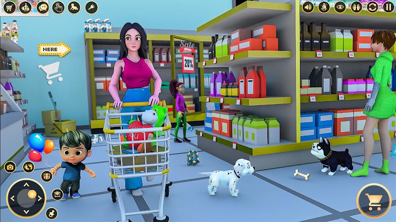 Pregnant Mom Family Game 3D Zrzut ekranu 2