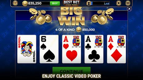 Best-Bet Video Poker ภาพหน้าจอ 1