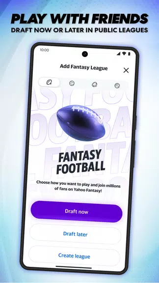 Yahoo Fantasy Football, Sports Ảnh chụp màn hình 1